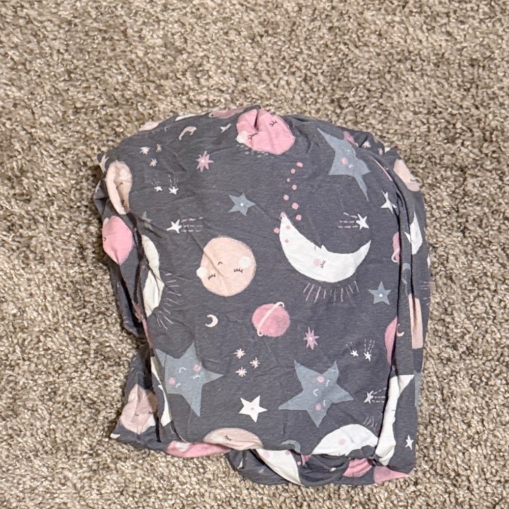 Little Sleepies Crib Sheet Moon & Stars
